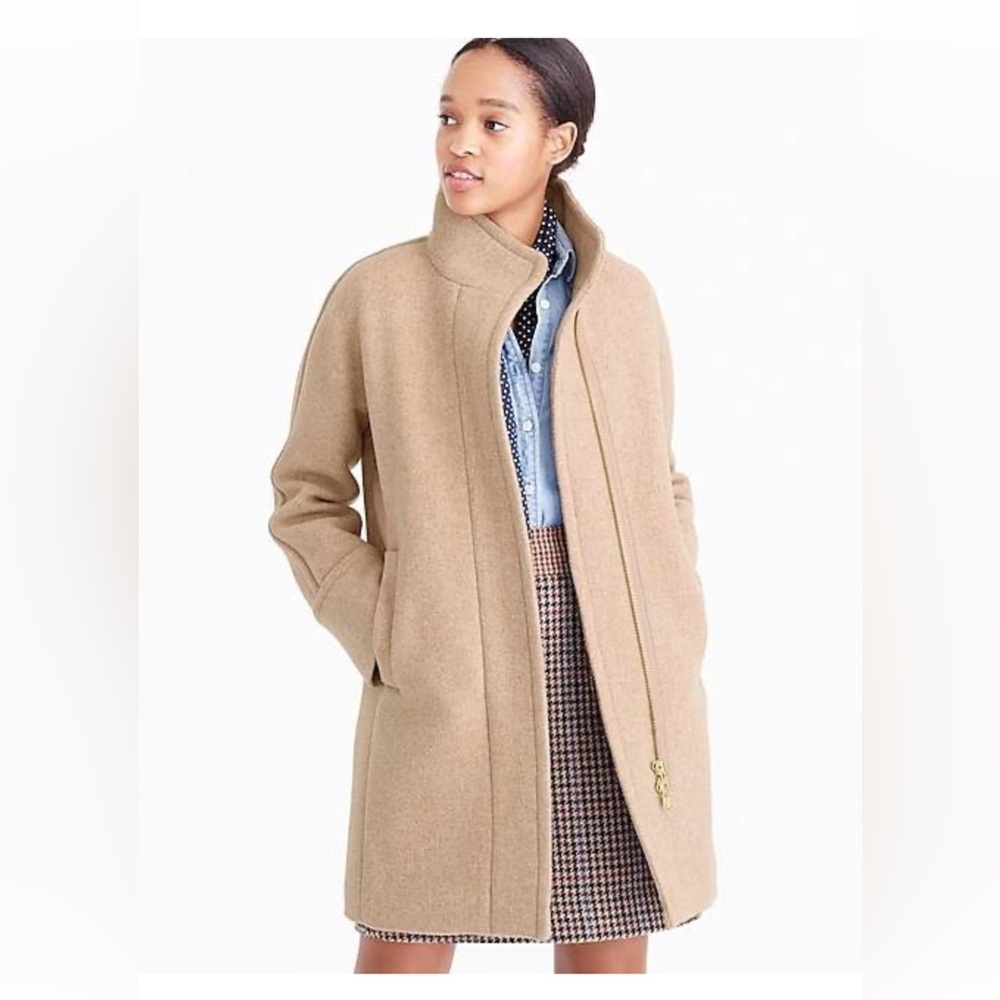 J. Crew Wool Stadium Cloth Coat (Tall size)
